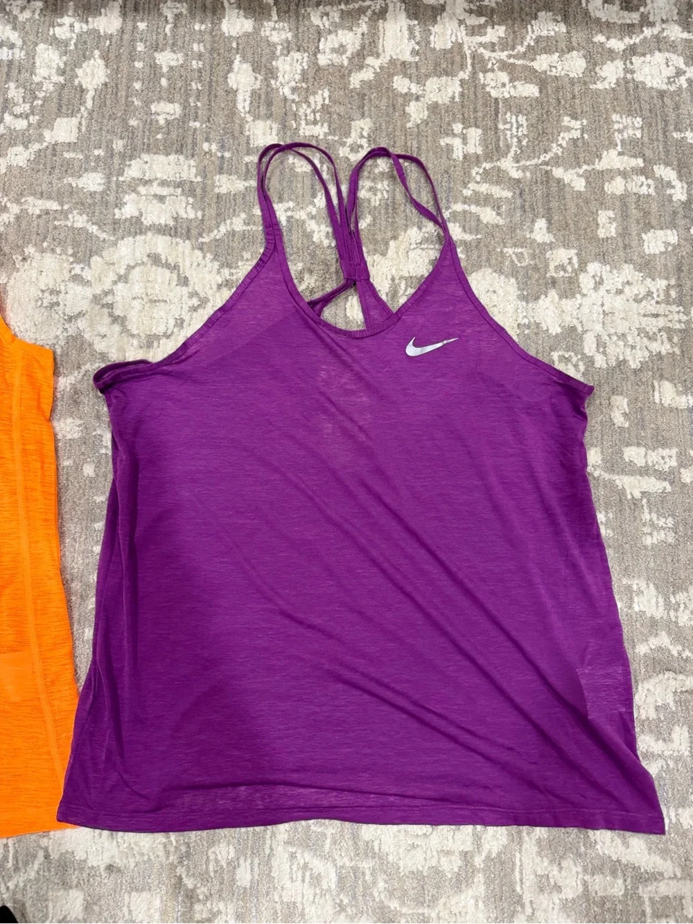 Nike Women's Tank Tops — Black, Orange & Purple Trio